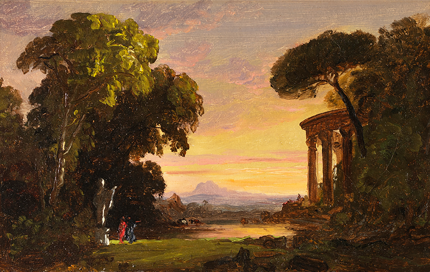Cropsey-Ruins with Figures