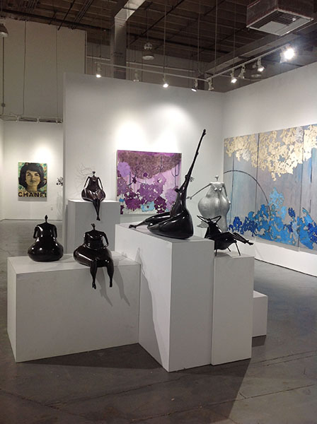 Abigail Varela sculptures on exhibit at Rosenbaum Contemporary in Boca Raton, Florida