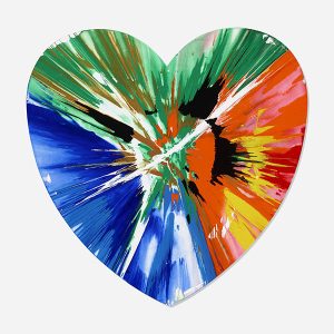 "Heart Spin Painting" by Damien Hirst